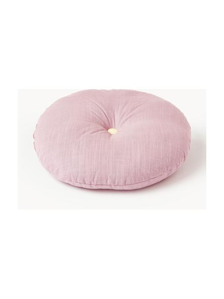 Kulatý dekorativní polštář Devi, s výplní, Růžová, fialová, Ø 35 cm
