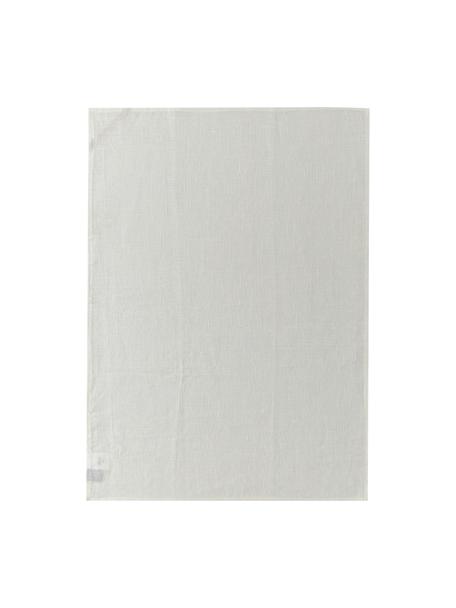 Leinen-Geschirrtuch Heddie in Weiß, 100% Leinen, Weiß, B 50 x L 70 cm
