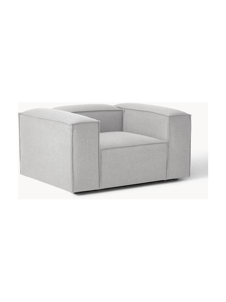 Fauteuil Lennon, Tissu gris, larg. 130 x prof. 101 cm