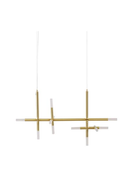 Velké závěsné LED svítidlo Gratia, Zlatá, Š 90 cm, V 50 cm