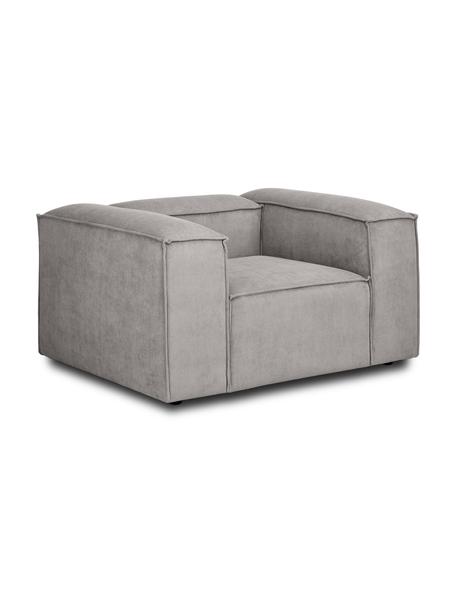 Fauteuil Lennon van corduroy, Bekleding: corduroy (92% polyester, , Frame: massief grenenhout, FSC-g, Poten: kunststof De poten bevind, Corduroy grijs, B 130 x H 101 cm