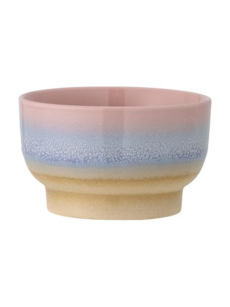 Handgemachte Schälchen Safie mit reaktiver Glasur, 4 Stück, Steingut, Rosatöne, Lilatöne, Gelb, Ø 12 x H 7 cm