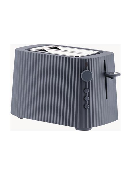 Toaster Plissé, Thermoplastisches Harz, Graublau, B 34 x T 19 cm