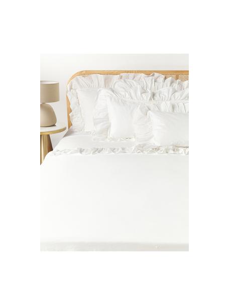 Bavlnená posteľná plachta Louane, Biela, Š 270 x D 280 cm