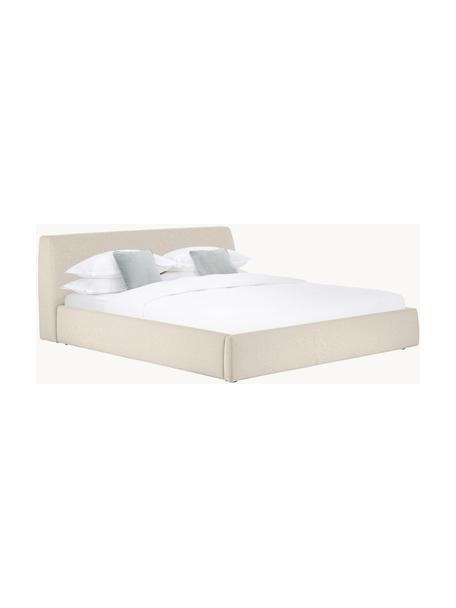 Polsterbett Cloud, Bezug: Fein strukturierter Webst, Korpus: Massives Kiefernholz, FSC, Webstoff Beige, B 140 x L 200 cm
