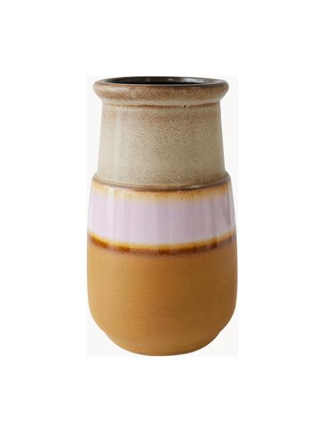 Vaso in ceramica fatto a mano Grand, alt. 44 cm, Ceramica, Tonalità marroni, rosa chiaro, Ø 26 x Alt. 44 cm