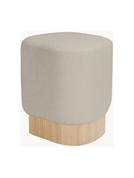 Bouclé taburet Yves, Greige, Š 43 cm, V 47 cm