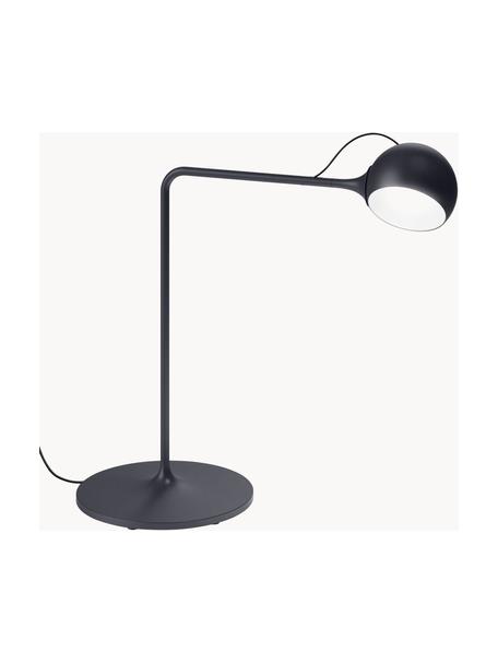 Dimbare verstelbare LED bureaulamp Ixa, Lamp: technopolymeer, Antraciet, Ø 40 x H 42 cm