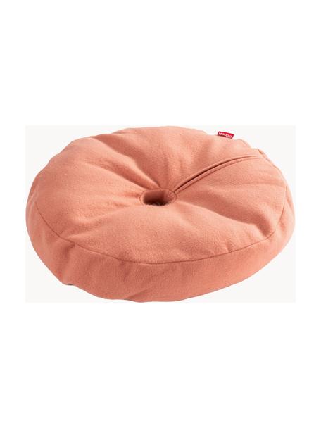 Pouf per gatti Donut, Rivestimento: 70% cotone, 15% poliacril, Pesca, Ø 60 x Alt. 12 cm