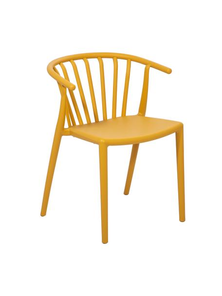 Silla apilable para exterior Capri, Polipropileno, Amarillo, An 53 x F 55 cm