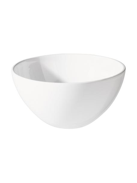 Salatschüssel Grande aus Steingut, Steingut, Weiß, Ø 30 x H 16 cm