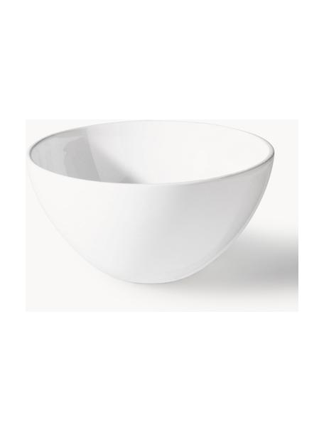 Ensaladera Grande, Gres, Blanco brillante, Ø 30 x Al 16 cm