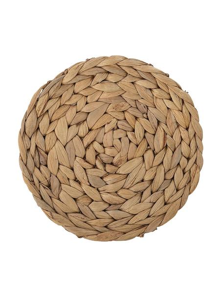 Podložka z vodného hyacintu Sammi, 2 ks, Vodný hyacint, Svetlohnedá, Ø 20 cm