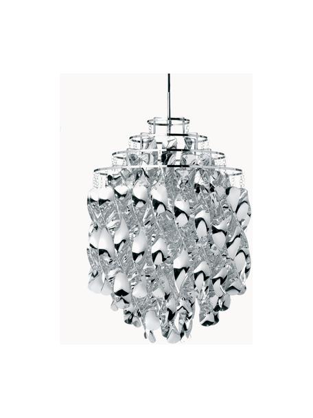 Design hanglamp Spiral, Lampenkap: gecoat metaal, Zilverkleurig, Ø 45 x H 60 cm
