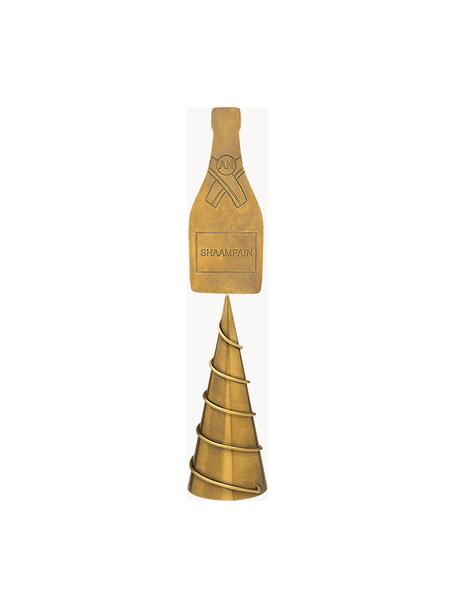 Weihnachtsbaumspitze Champagne aus Messing, Messing, Messing, Ø 6 x H 31 cm