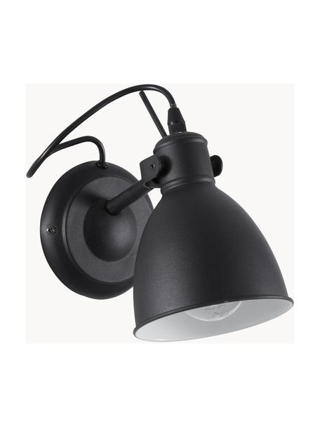 Nastaviteľná nástenná lampa Ethan, Čierna, H 20 x V 22 cm