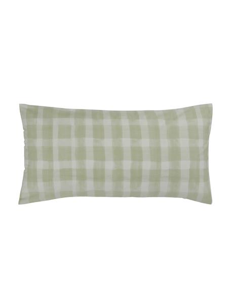Dizajnová obliečka na vankúš z bavlneného perkálu Milène od Candice Grey, 2 ks, Mätovozelená, Š 40 x D 80 cm