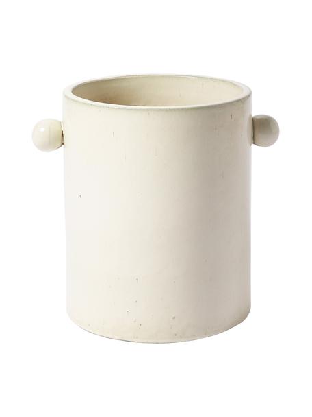 Plantenpot Inka met handvatten, Keramiek, Gebroken wit, Ø 32 x H 44 cm