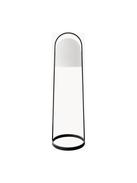 Kleine mobile LED-Stehlampe SunLight, dimmbar, Lampenschirm: Kunststoff, Weiß, Schwarz, H 100 cm