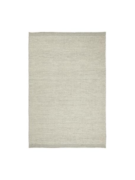 Alfombra artesanal de lana Asko, Parte superior: 90% lana, 10% algodón, Reverso: algodón Las alfombras de , Gris, An 200 x L 300 cm (Tamaño L)