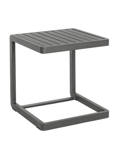 Tuin bijzettafel Konnor, Gepoedercoat aluminium, Antraciet, B 45 x H 45 cm