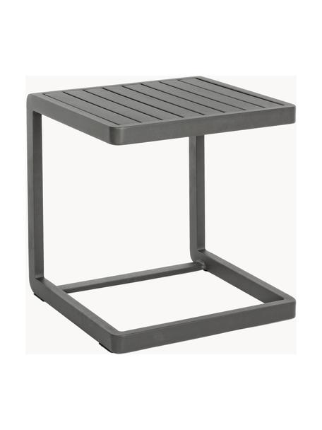 Table d'appoint de jardin Konnor, Aluminium, revêtement par poudre, Anthracite, mat, larg. 45 x haut. 45 cm