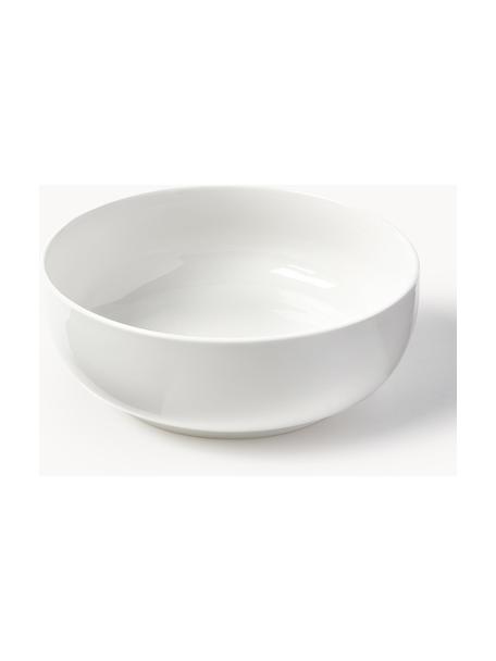 Porzellan-Salatschüssel Nessa, Porzellan, Off White, glänzend, Ø 25 cm