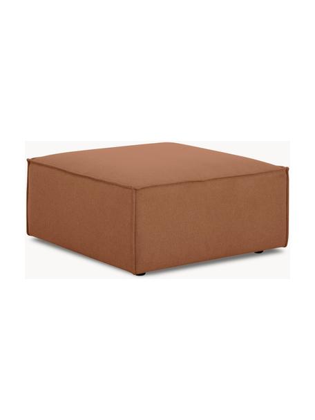 Sofa-Hocker Lennon, Bezug: 100 % Polyester Der strap, Gestell: Massives Kiefernholz FSC-, Webstoff Nougat, B 88 x T 88 cm