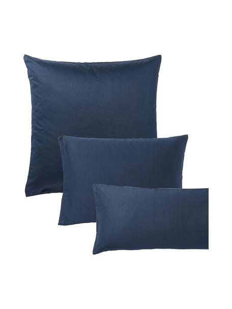 Katoensatijnen kussenhoes Comfort in donkerblauw, Weeftechniek: satijn Draaddichtheid 250, Donkerblauw, B 65 x L 65 cm
