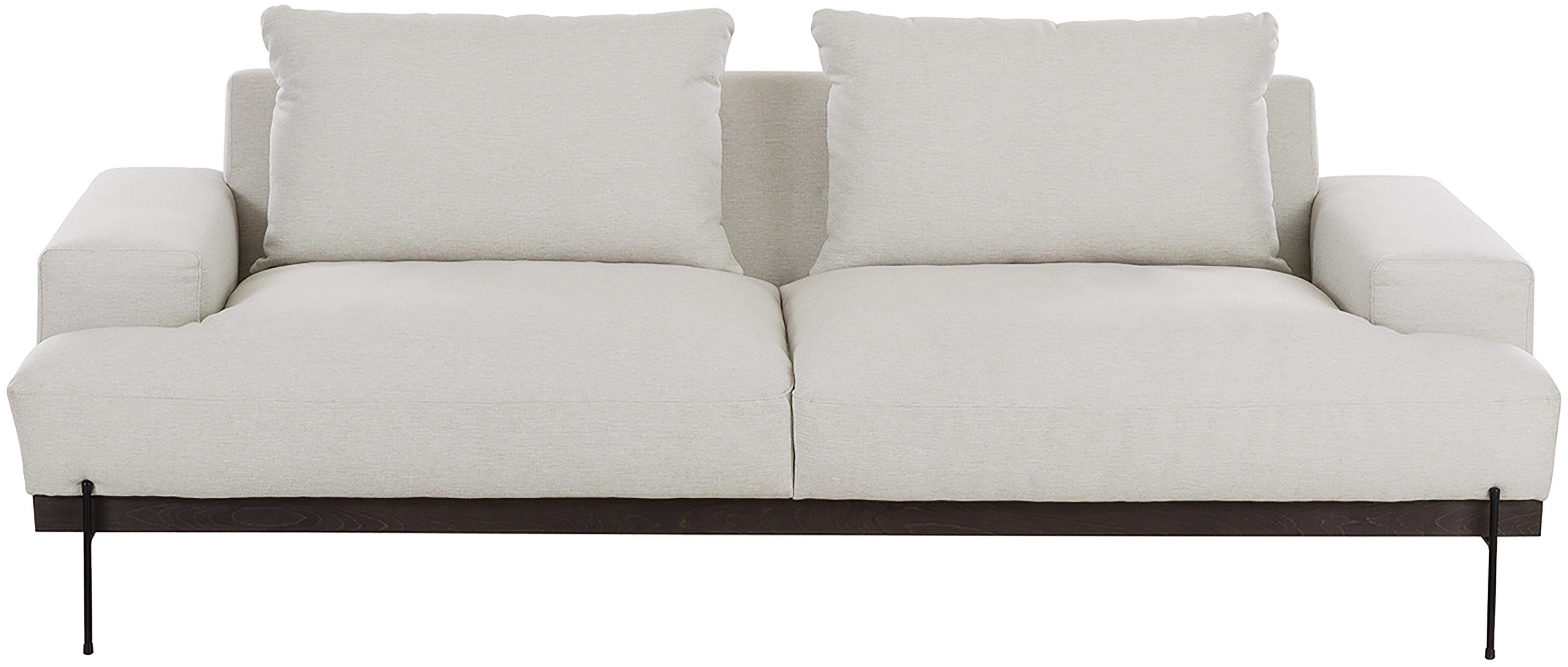 Sofa Brooks 3 Sitzer In Beige Mit Metall Fussen Westwingnow