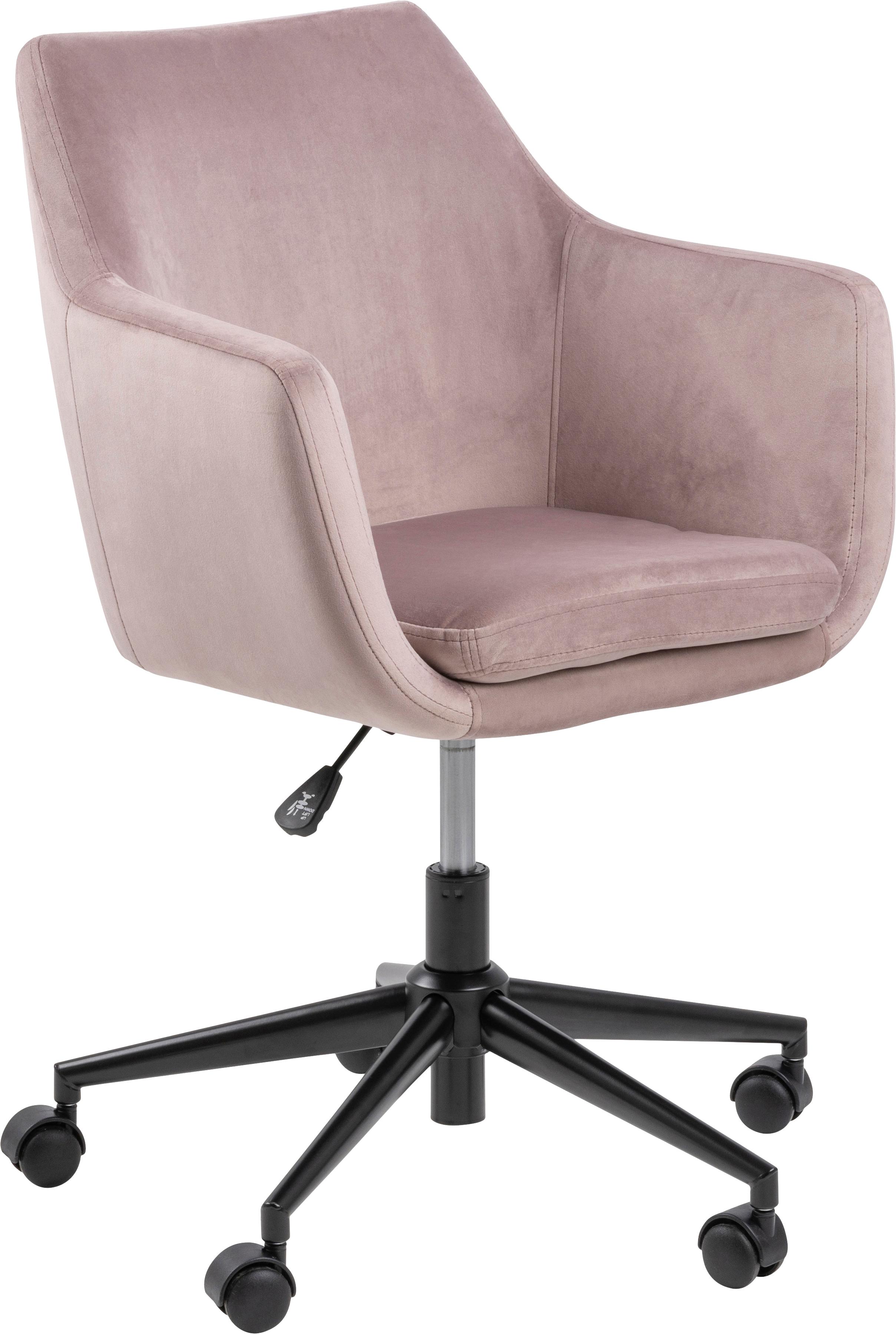 Fauteuil De Bureau En Velours A Hauteur Ajustable Nora Westwingnow