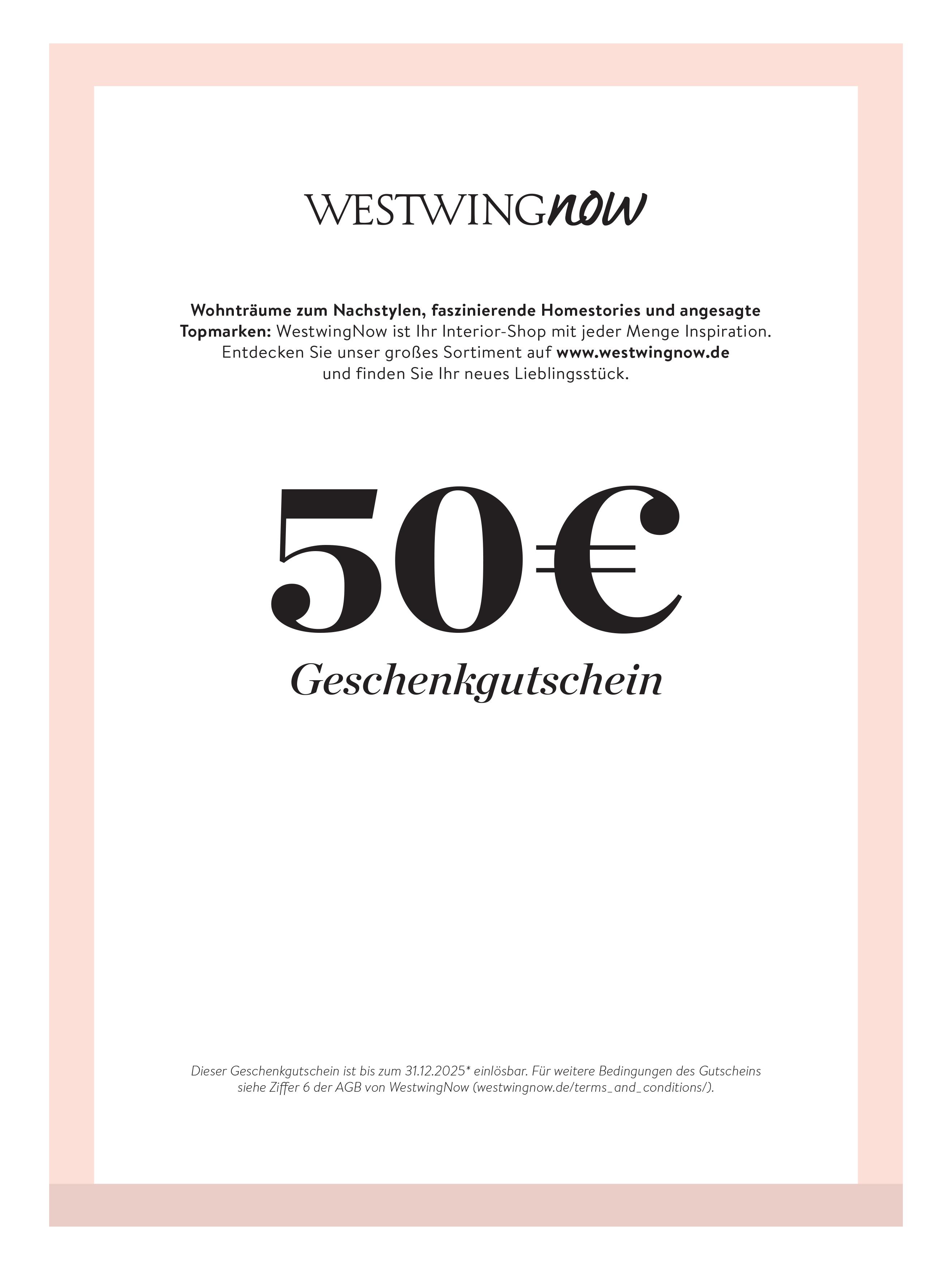 Gutschein zum Ausdrucken | WestwingNow