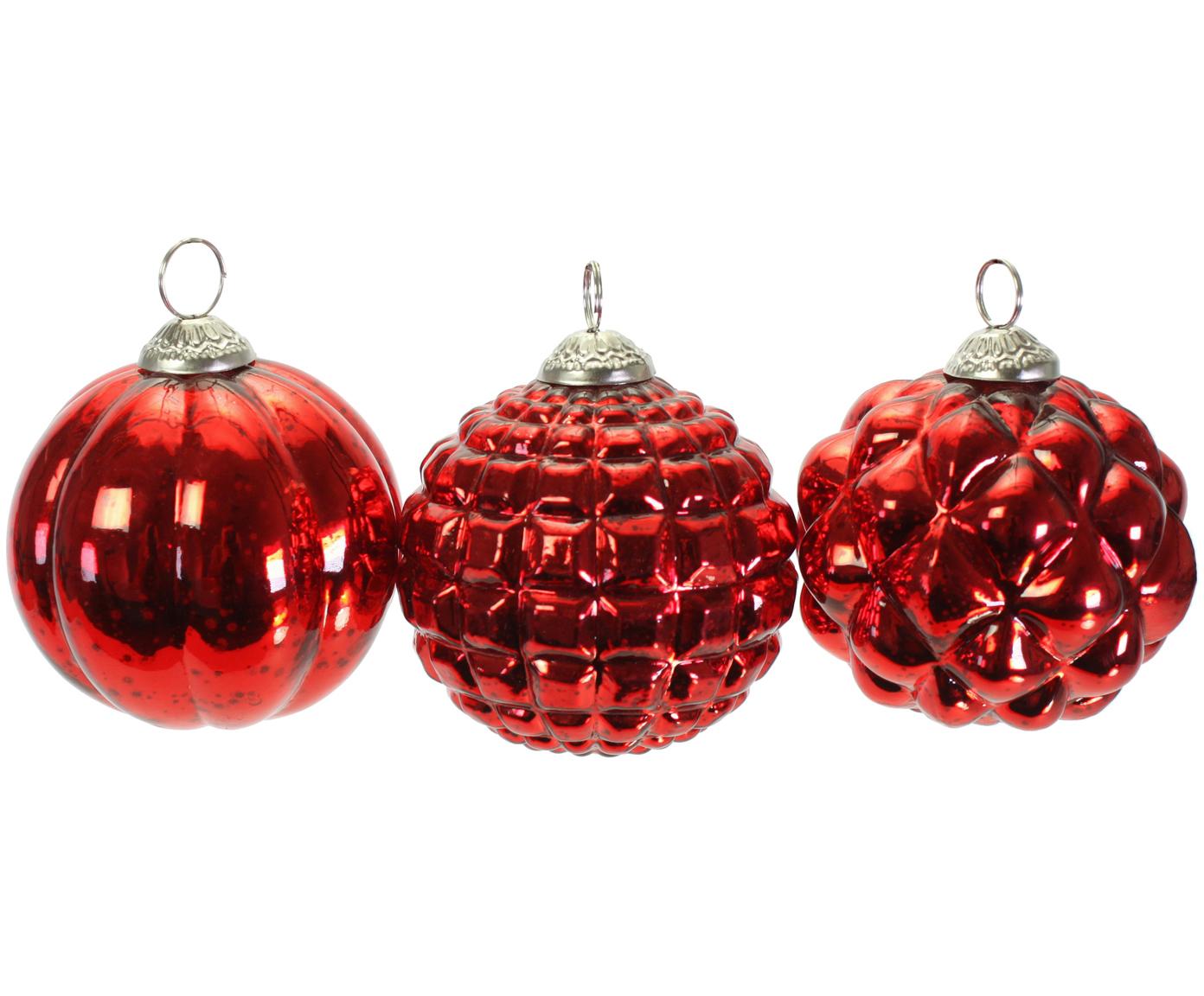 Palle Di Natale.Set Palline Di Natale Red Variety 3 Pz Westwingnow