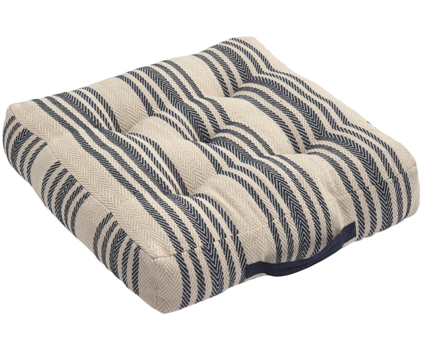 Cuscino grigio chiaro a righe pavimento in cotone cuscino grande sedia da giardino