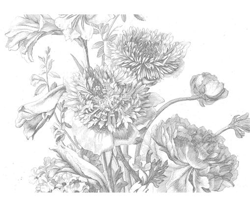 Fototapete Engraved Flowers
