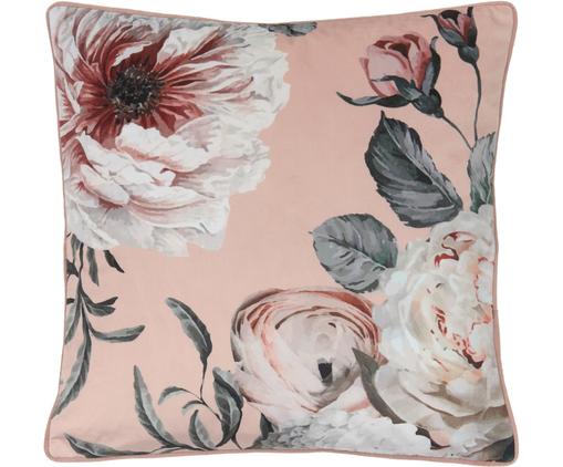 Samt-Kissenhülle Blossom mit Blumen-Print