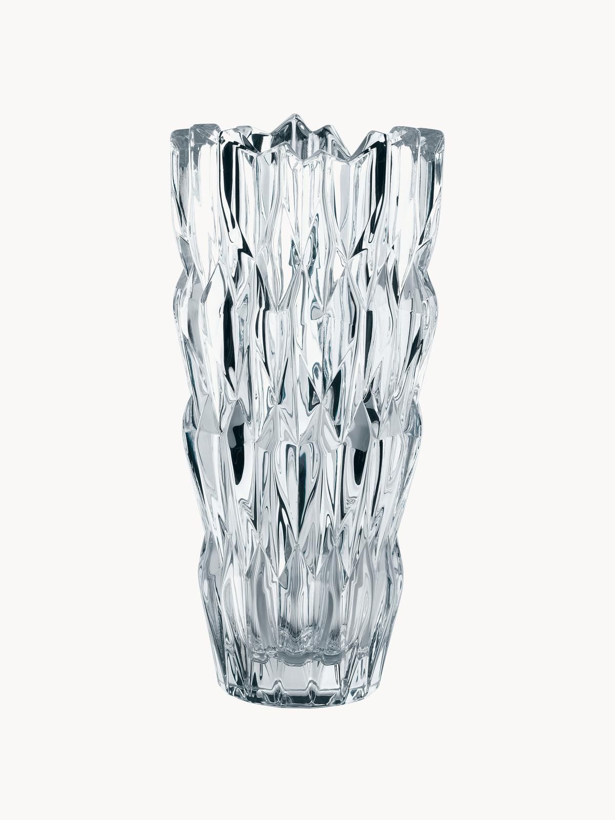 Kristallglas-Vase Quartz, H 26 cm