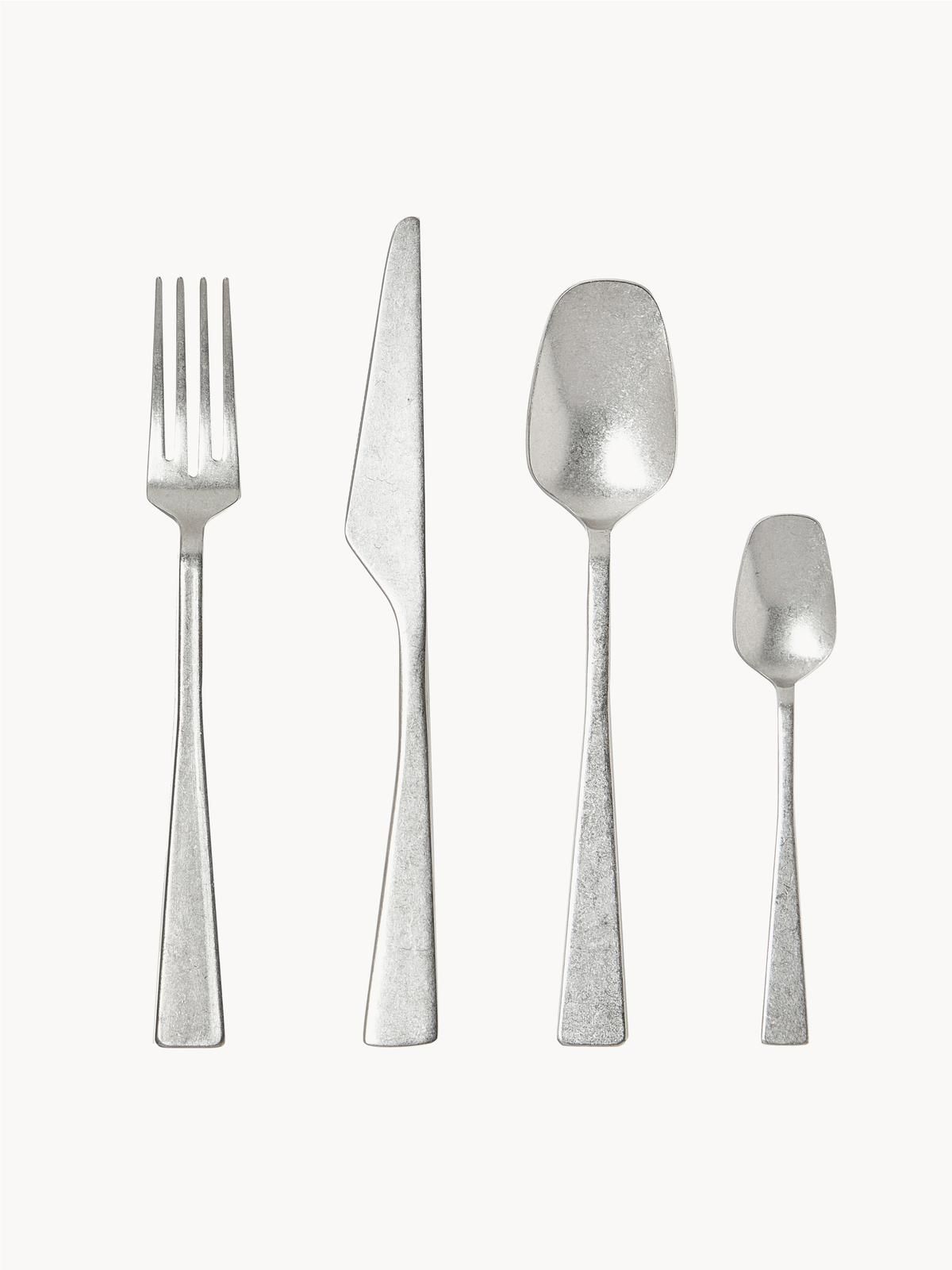 Besteck-Set Zest mit Stonewashed Oberfläche, 6 Personen (24-tlg.)