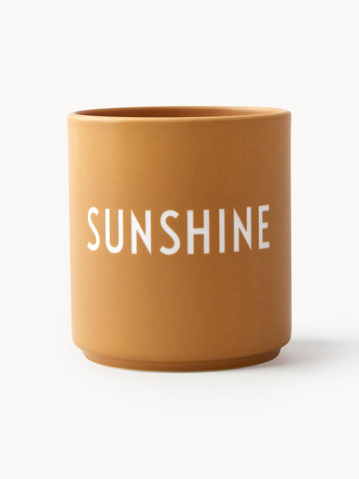 Design Becher Favourite SUNSHINE mit Schriftzug