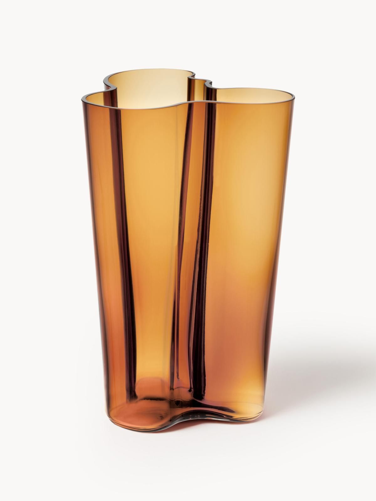 Mundgeblasene Vase Alvar Aalto, H 25 cm