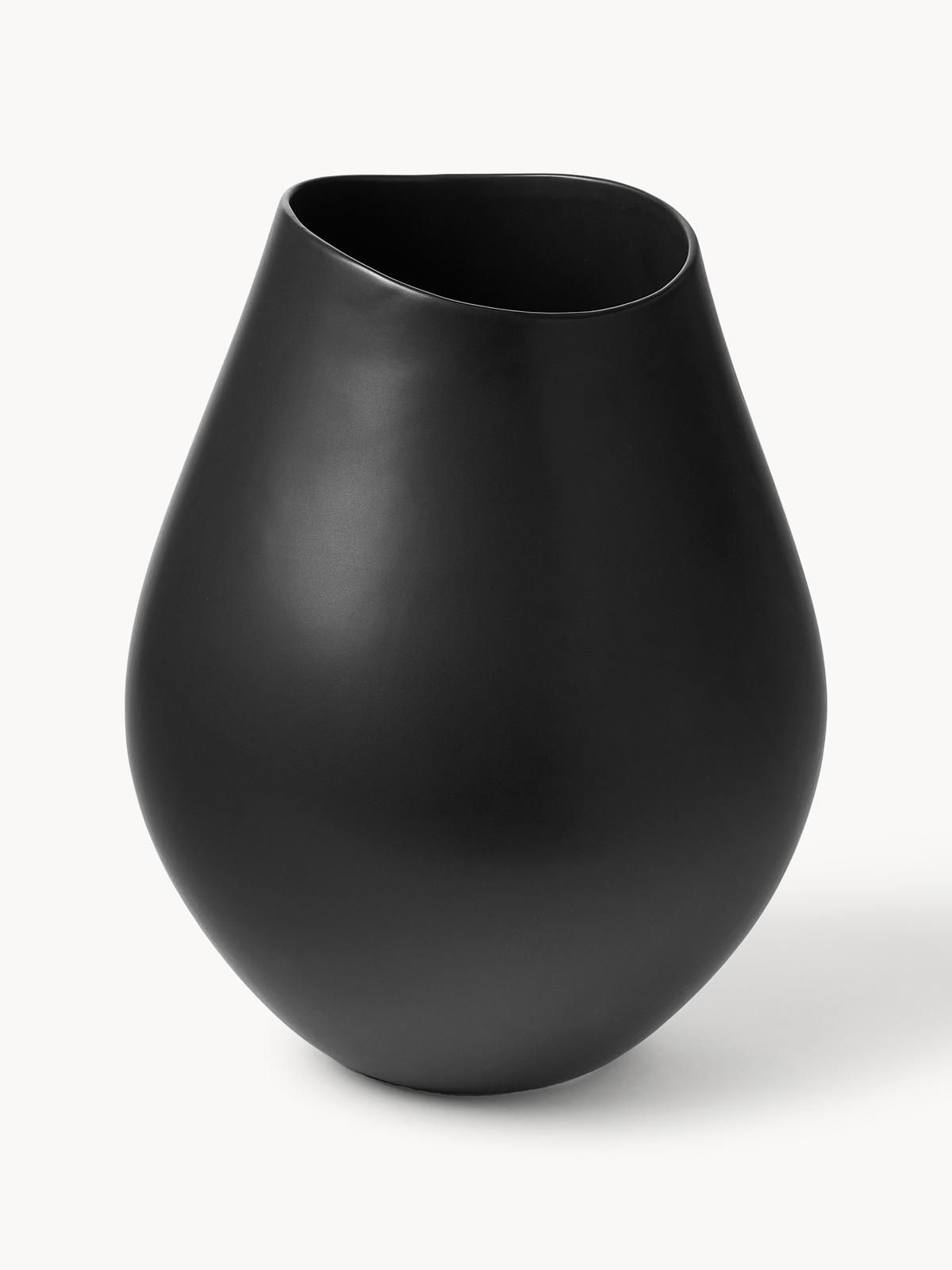 Handgefertigte Vase Opium aus Steingut, H 39 cm