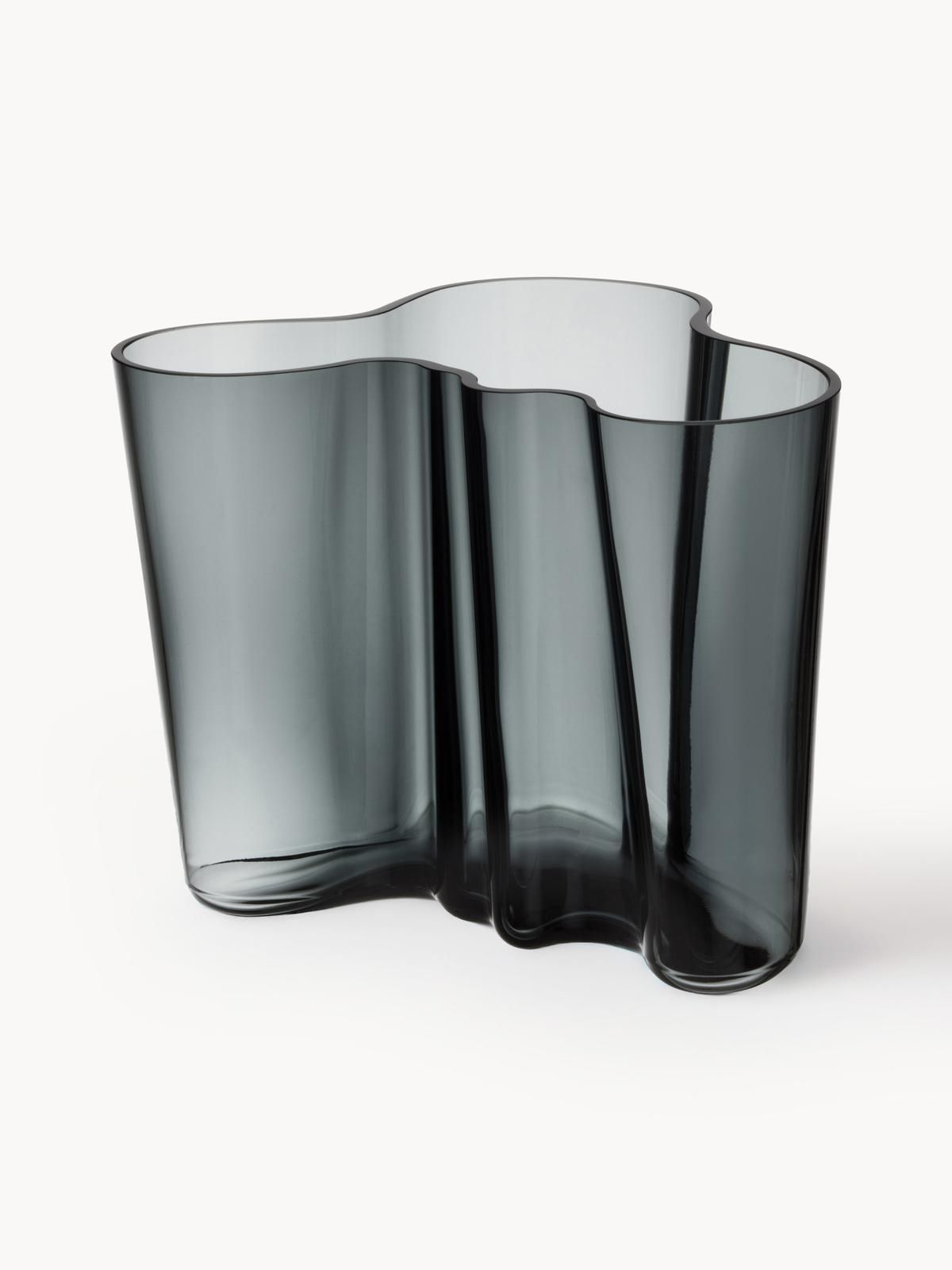 Mundgeblasene Vase Alvar Aalto, H 16 cm