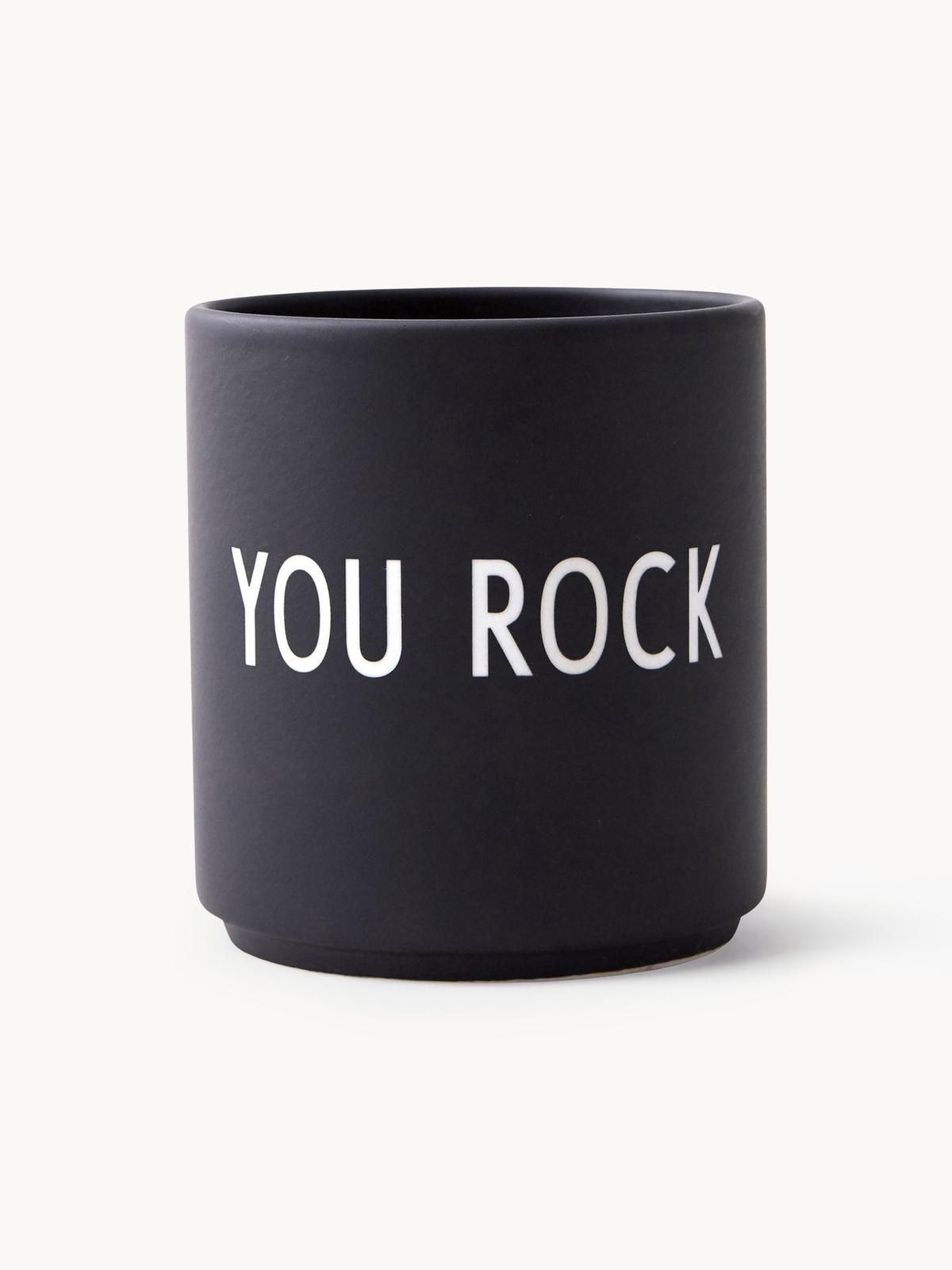 Design Becher Favourite YOU ROCK mit Schriftzug