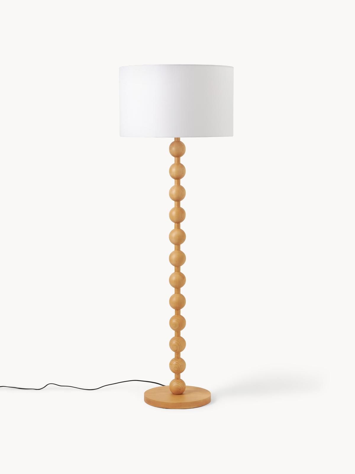 Stehlampe Shona mit Holzfuß