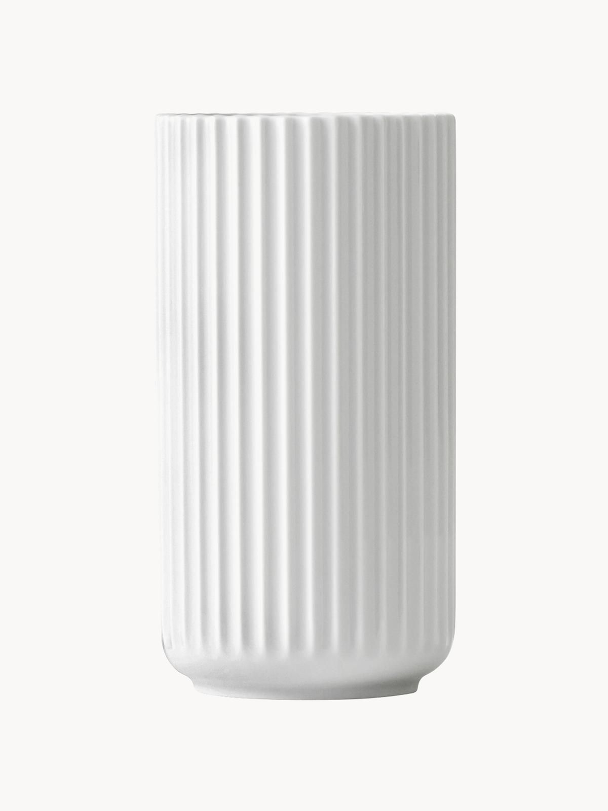 Porzellan-Vase Lyngby, H 21 cm