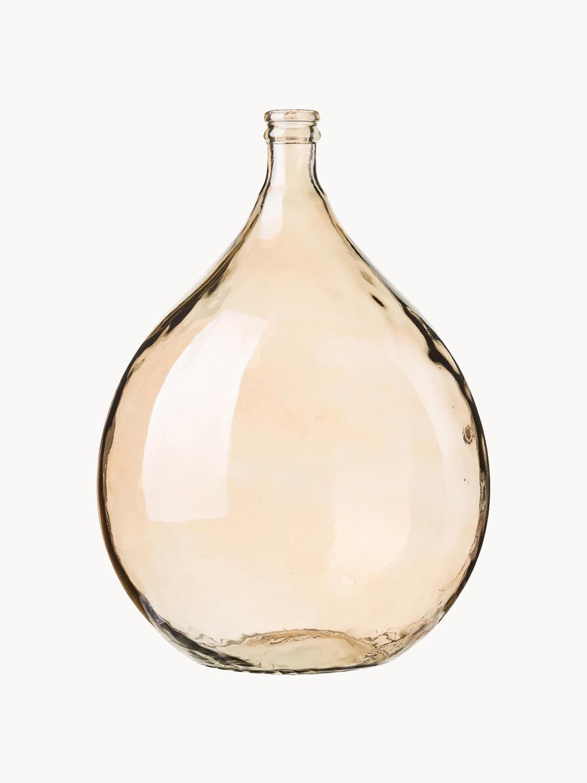 Bodenvase Drop aus Glas, H 56 cm