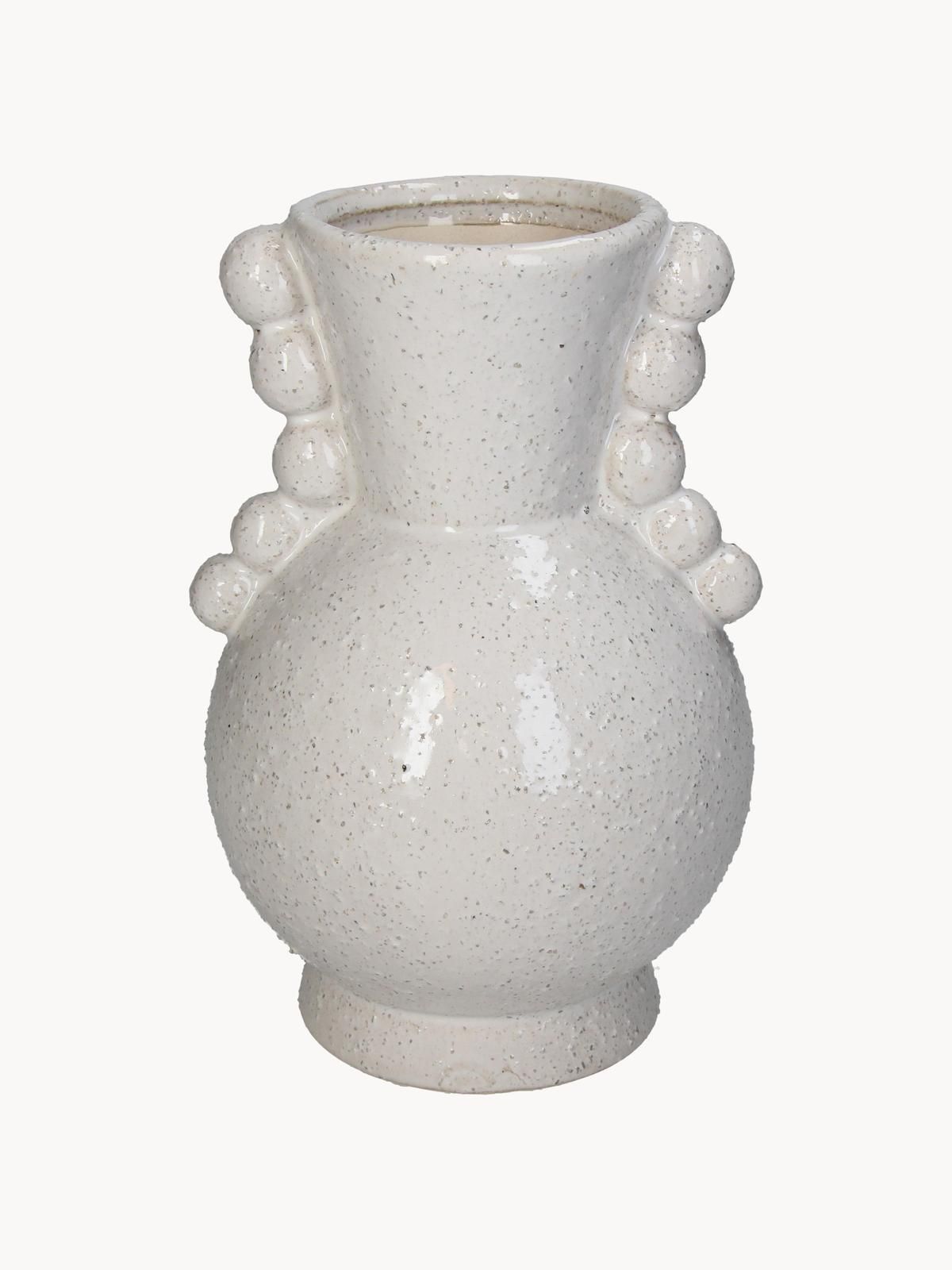 Deko-Vase Orchid aus Steingut, H 25 cm