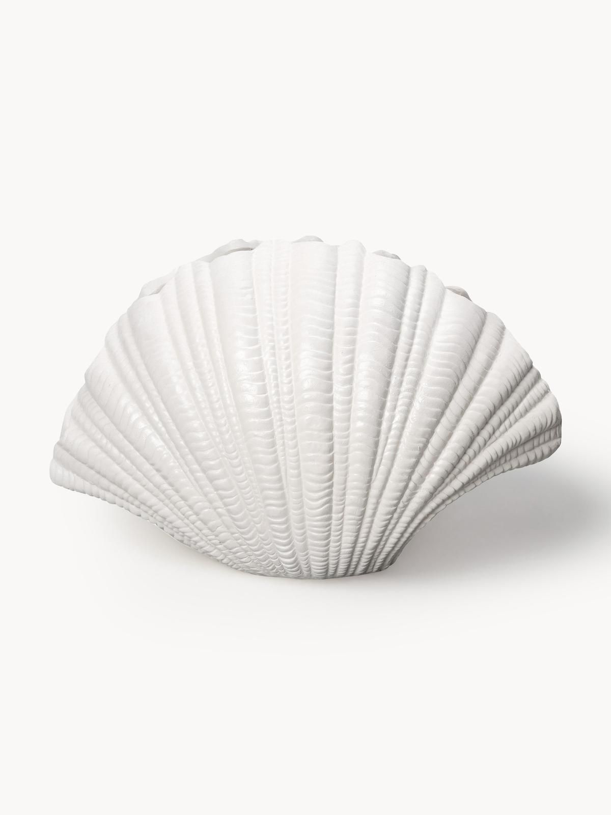 Große Design-Vase Shell in Muschel-Form, H 21 cm