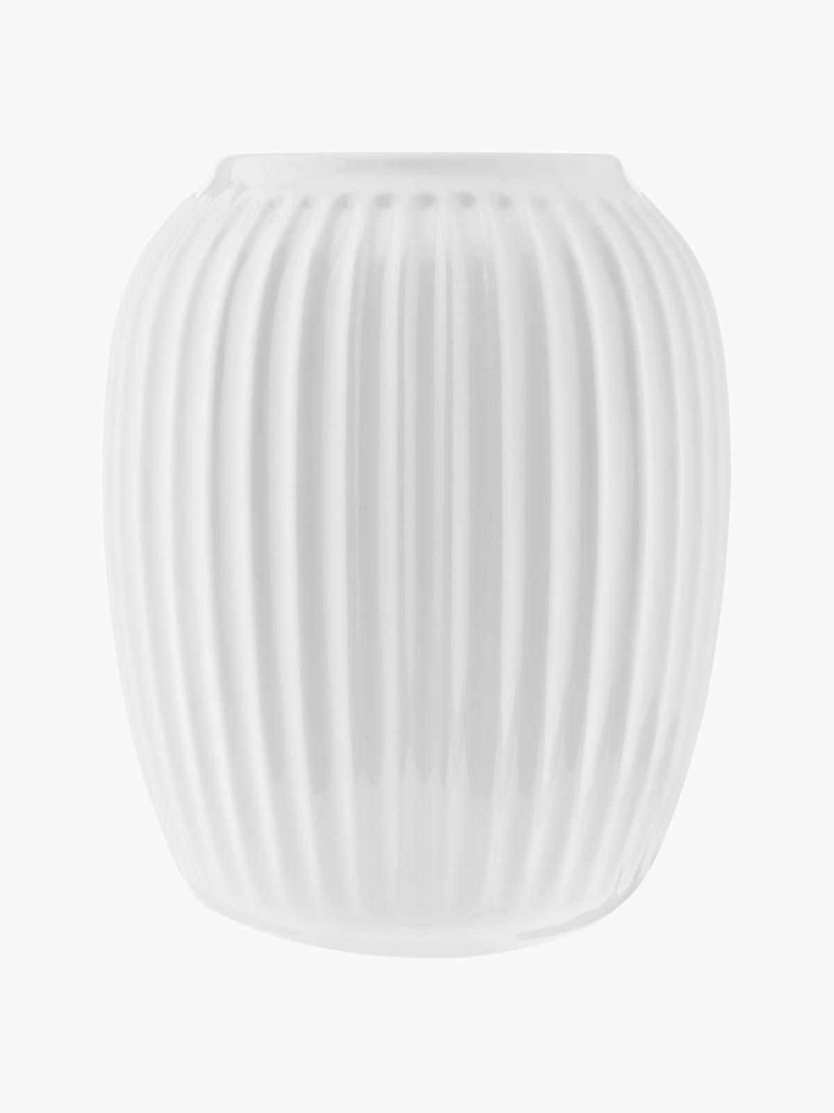 Handgefertigte Porzellan-Vase Hammershøi, H 20 cm