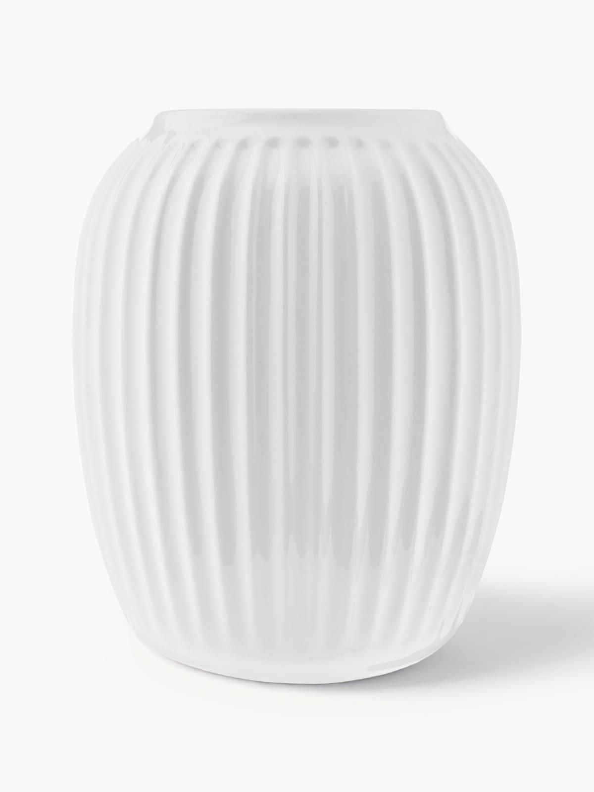 Handgefertigte Porzellan-Vase Hammershøi, H 20 cm